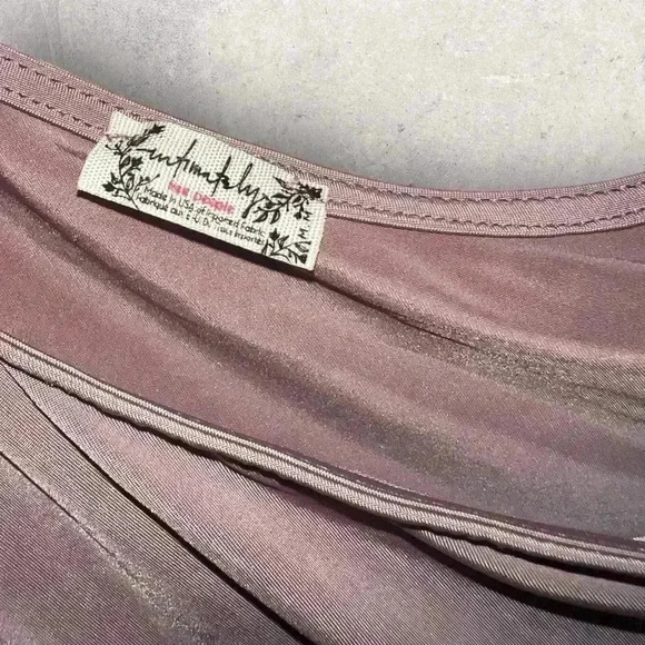 NWOT free people one shoulder mauve top size medium - Picture 3 of 4
